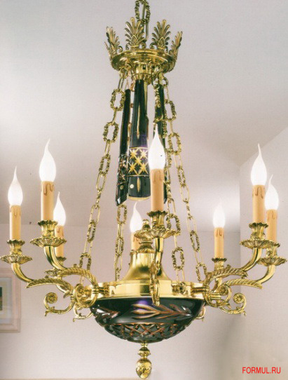 Люстра Possoni Illuminazione 235/8+3 ORO/ZEC